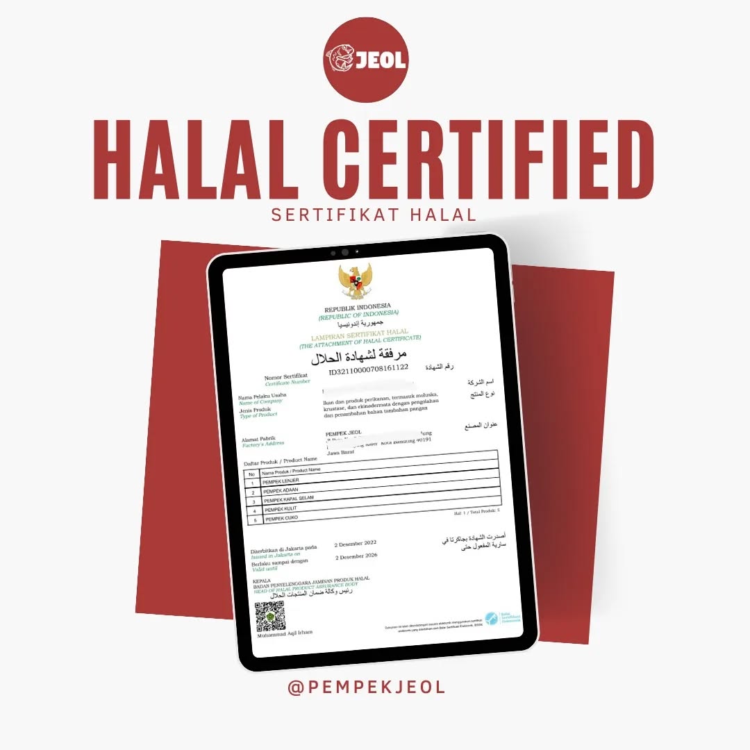 Sertifikat Halal JEOL