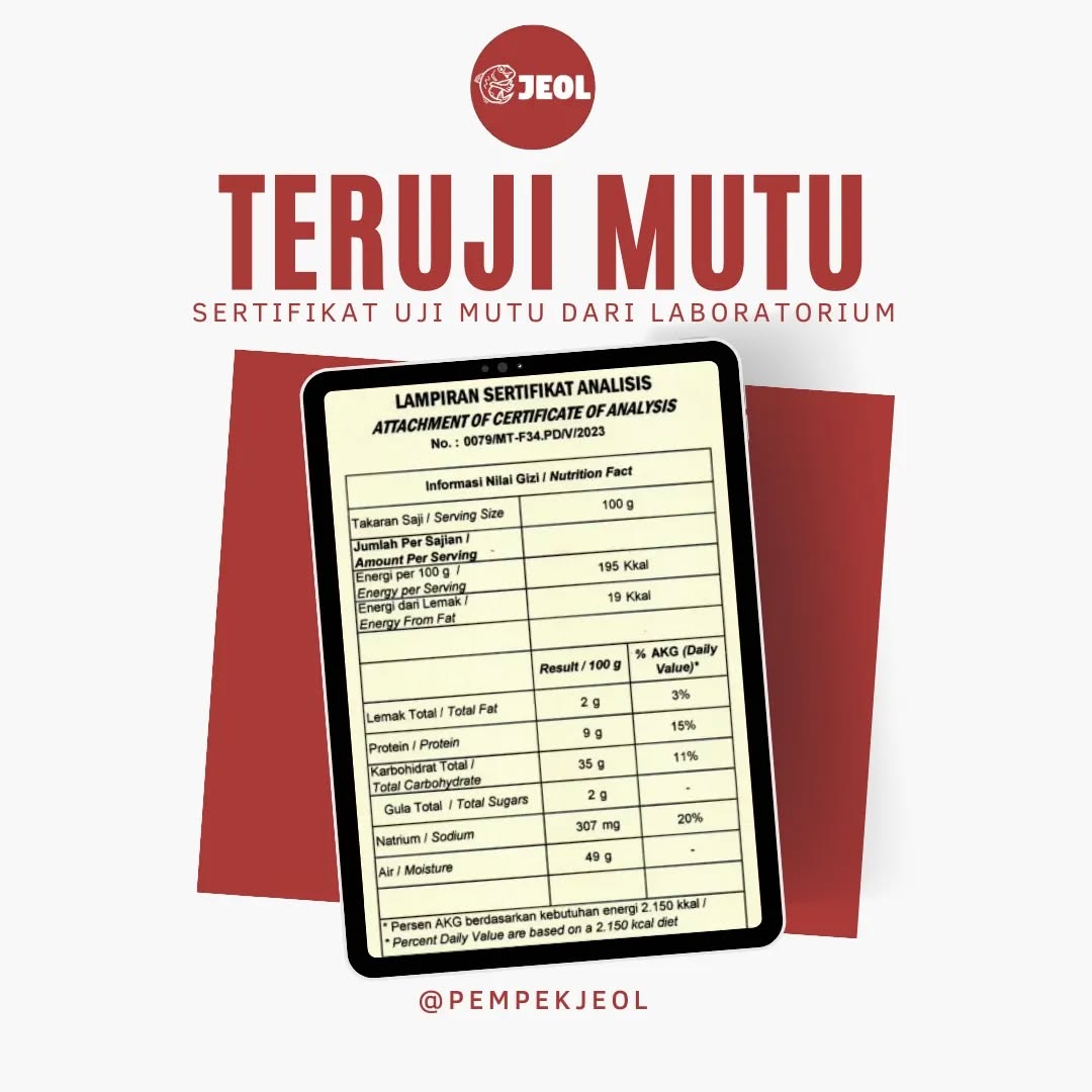Sertifikat Uji Mutu JEOL